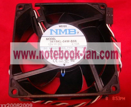 Dell W0101 NMB 3615KL-04W-B86 DC 12V 2.1A Cooling Fan
