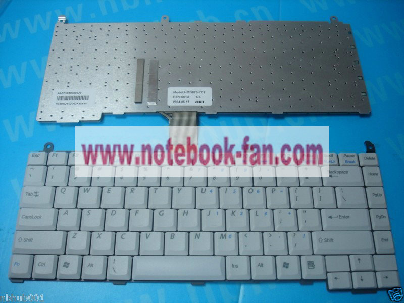 NEW Genuine Gateway MX7120 MX7122 Keyboard US white