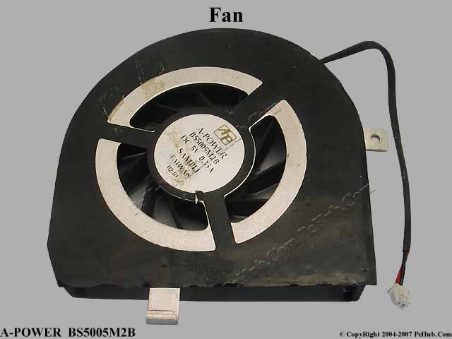 A-Power DC5V 0.35A A-POWER BS5005M2B Cooling Fan - Click Image to Close