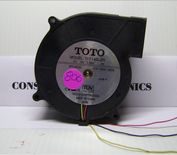SONY projector fan TOTO D10F-12B4S1 04B(K) 12V 7.0W fan - Click Image to Close