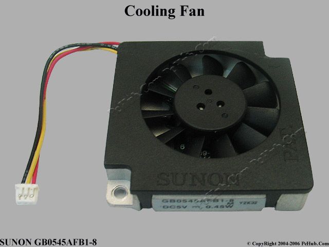 SUNON DC5V 0.45W Square fan 45x45x9.5mm GB0545AFB1-8, M - Click Image to Close