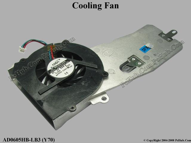 Samsung Laptop R50 DC5V 0.25A AD0605HB-LB3 (Y70) Cooling Fan - Click Image to Close