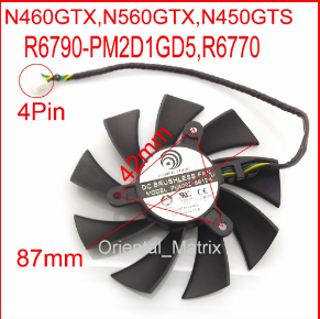 NEW MSI PLA09215B12H N460GTX N560GTX N450GTS R6770 Graphics Card Cooling Fan - Click Image to Close