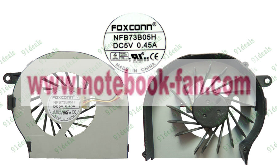 NEW HP Compaq G72 CPU Cooling FAN NFB73B05H DC5V 0.45A - Click Image to Close
