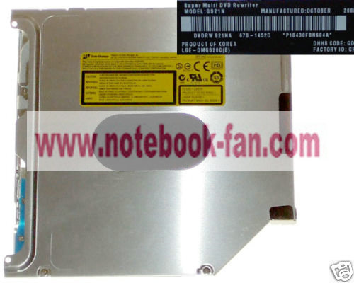 Macbook A1278 13" Unibody DVD RW SATA SuperDrive GS21N - Click Image to Close