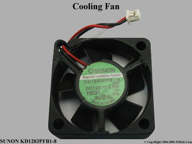 SUNON DC12V 1.0W KD1203PFB1-8 MS Cooling Fan