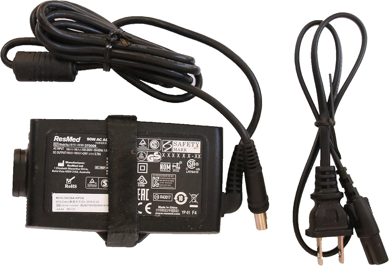 AC DC Adapter For Resmed S10 Series ResMed Airsense 10 Air sense S10 AirCurve 10 Series CPAP and BiP