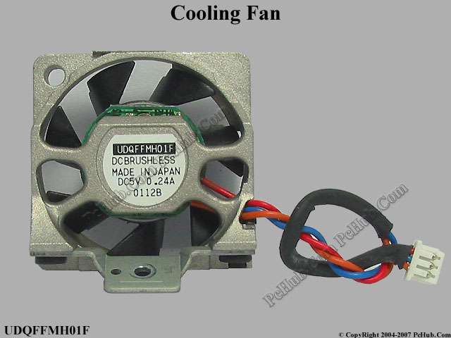 IBM Thinkpad 390X 2626-G0A DC5V 0.24A UDQFFMH01F Cooling Fan - Click Image to Close