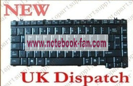 New OEM Toshiba Satellite Pro L450D-128 Keyboard UK Black