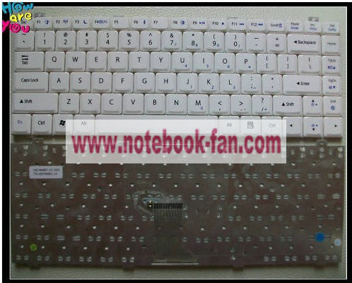 Brand new!!! laptop keyboard for Gateway W350i white - Click Image to Close
