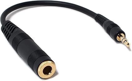 Genuine SENNHEISER Adapter Cable Female 1/4" 6.3mm to Male 1/8" 3.5mm Plug for Headphones Compatibl
