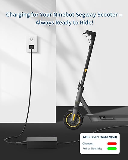42V 1.7A for Ninebot Electric Scooter Charger Compatible with Ninebot Segway Scooter ES2/ ES4/ E22/