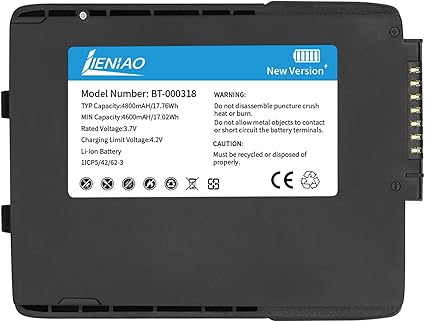 for Zebra Scanner Battery TC77 BT-000318 [New Version 4800mAh] for Zebra TC77 Battery TC70 TC70x TC7