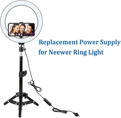 15V Power Cord Compatible with Neewer Photo Studio Ring Light NW-150480D2 Power Supply Adapter Compa