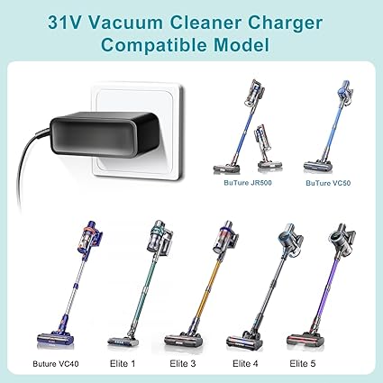 31V 500MA Charger for Trucozie Model T350, Dezkly Model H318 H318Black H318Pink, Smoture VC70 VC80,