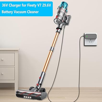 36V Charger for 29.6V Battery Vacuum Cleaner Replacement for Trucozie T352, Iirios Q5 Pro, Fieety V7