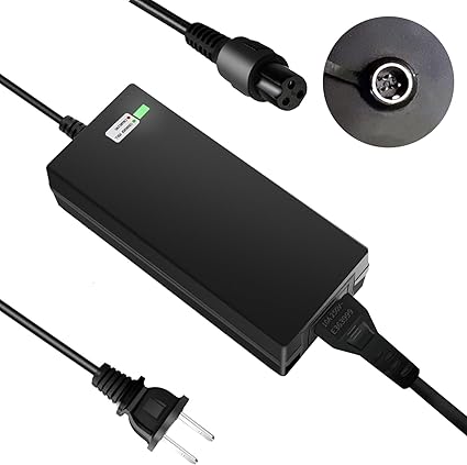 42V 2A 3-Prong Charger (0.31-Inch Connector) for 36V Lithium Batteries - Compatible with Pocket Mod,