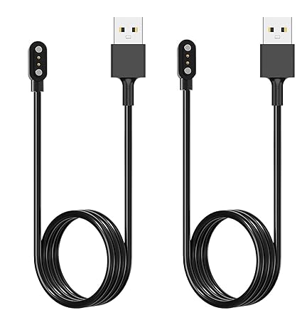 [2-Pack] 3.3FT Smart Watch Charger Magnetic USB Charging Cable for Letsfit Willful YAMAY SW023 ID205
