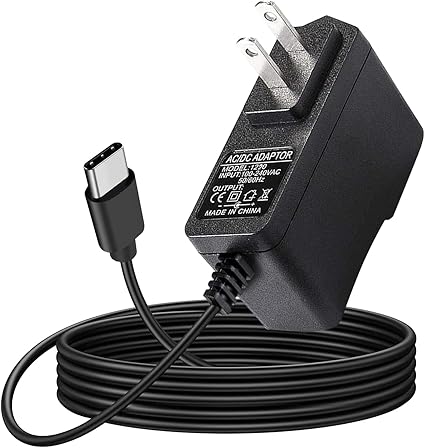 12V AC/DC Adapter USB-C Power Cord Compatible for AVAPOW A58 A68 A28 A08 A18 4000A 6000A 2000A 3000A