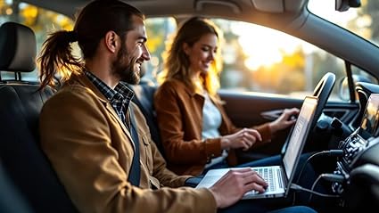 USB-C Laptop CAR Charger Power Adapter: for Dell Latitude Precision XPS Lenovo Yoga Thinkpad MacBook