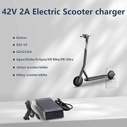 42V 2A Electric Scooter Charger. gotrax Charger.Suitable for gotrax Scooter. GXL V2.Apex.Xr Ultra.XR