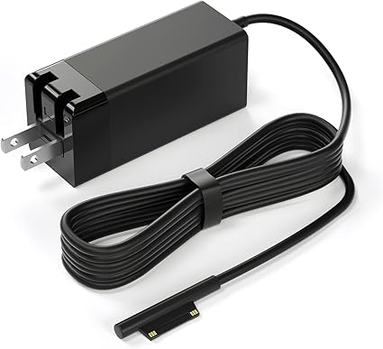 65W Charger Replacement for GaN Surface Pro Compact Foldable Charger Compatible with Microsoft Surfa