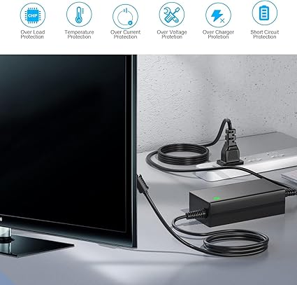 12V 5A 4-PIN AC DC Adapter for Lorex 19" 22" LCD Monitor Video Surveillance System,Wacom Cintiq 22HD