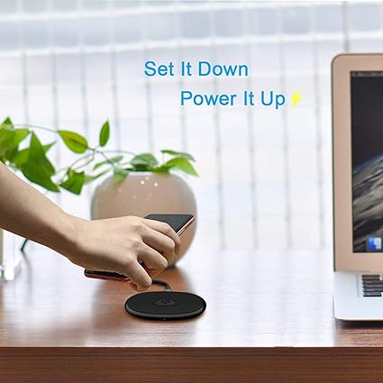 Fast Wireless Charger, Qi-Certified 15W Max Wireless Charging Pad, Compatible with iPhone 16/15/14/1
