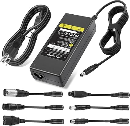 42V 2A Universal Scooter Charger with 7 Connections, 7 in 1 for Jetson, Gotrax Bike Electric Scooter