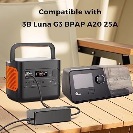 Car Charger 12V-24V DC Adapter for 3B Luna Model G3 BPAP 25A LG3700 LG3700W A20 LG3600 LG3500 E39223