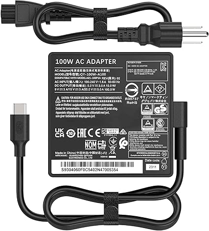 100W Laptop Charger Compatible with MSI Prestige14 15 A21-100P1A A100AP05P P15 A12 E16 MS-16S8,20V/5