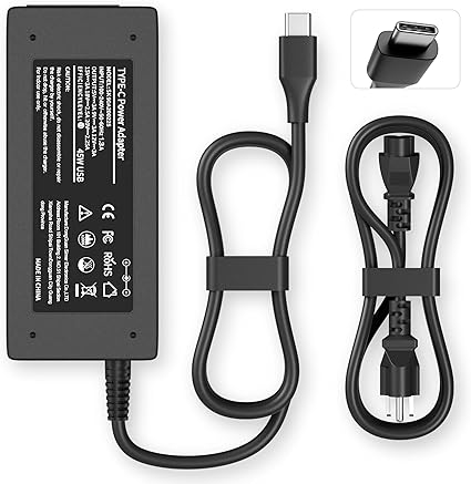 USB C Laptop Charger 45W Compatible with hp chromebook/Spectre X360, Lenovo ThinkPad/Yoga, Dell Chro