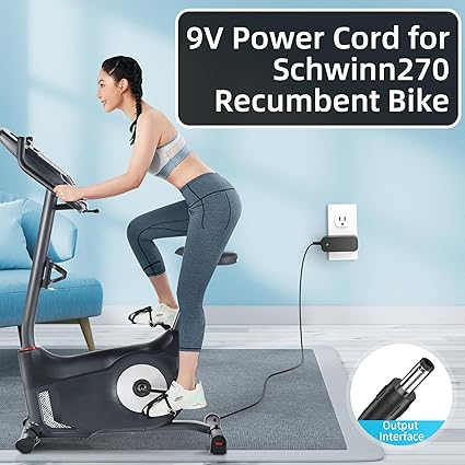 Power Cord for Schwinn Bike Charger Exercise Elliptical Recumbent Upright Trainer A10 A20 120 122 12