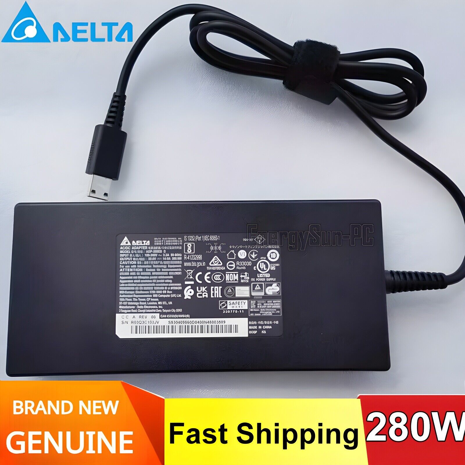 Original MSI Laptop Power Supply Charger ADP-280EB D 280W A22-280P1A AC Adapter Specifications: Inp