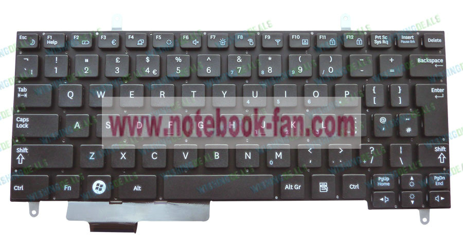 New Samsung MINI N210 N220 V114060AK UK keyboard black - Click Image to Close