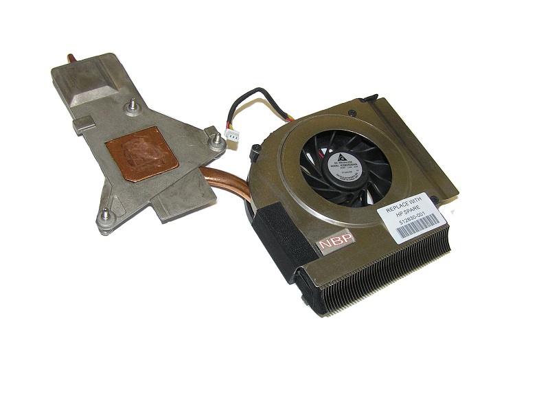 HP Pavilion DV6-1350 Heat sink and cooling fan assembly 512830-001