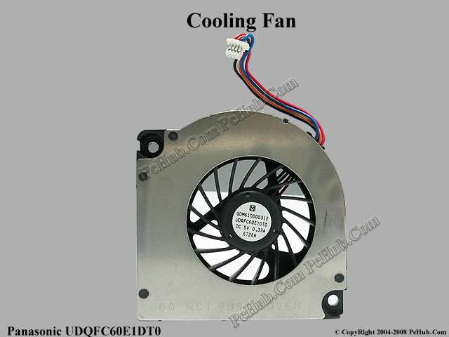 Panasonic DC5V 0.33A UDQFC60E1DT0 GDM610000312 Cooling Fan - Click Image to Close