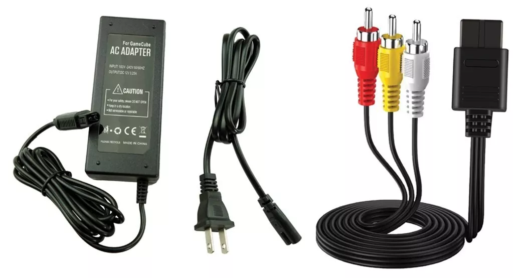 AC Power Supply Audio Video RCA Charger Cable Adapter For Nintendo GameCube Cube Platform Nintendo