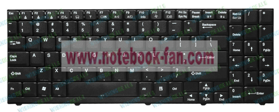Original New LG S510 series US layout Black keyboard
