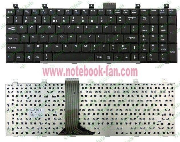 New MSI EX600 EX600R PR600 VR601 MS-1636 MS-1637 US Keyboard