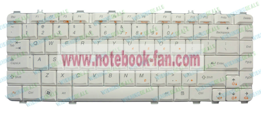 NEW US Keyboard for Lenovo Ideapad Y550 Y550A Y550P WT - Click Image to Close
