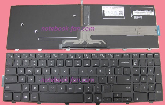 NEW Dell Inspiron 5759 CN-0G7P48-65890-3B4-501Y-X00 NSK-LR0BC Series Laptop Keyboard Backlight - Click Image to Close