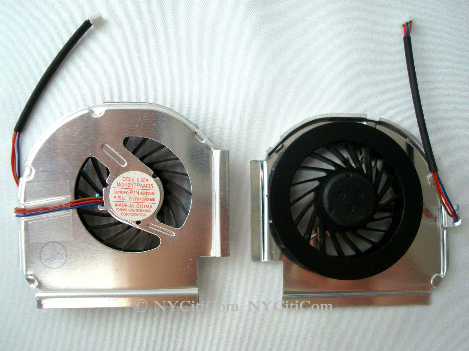 NEW GENUINE IBM Lenovo T61 42W2460 42W2461 COOLING FAN MCF-217PAM05 + Free Paste - Click Image to Close